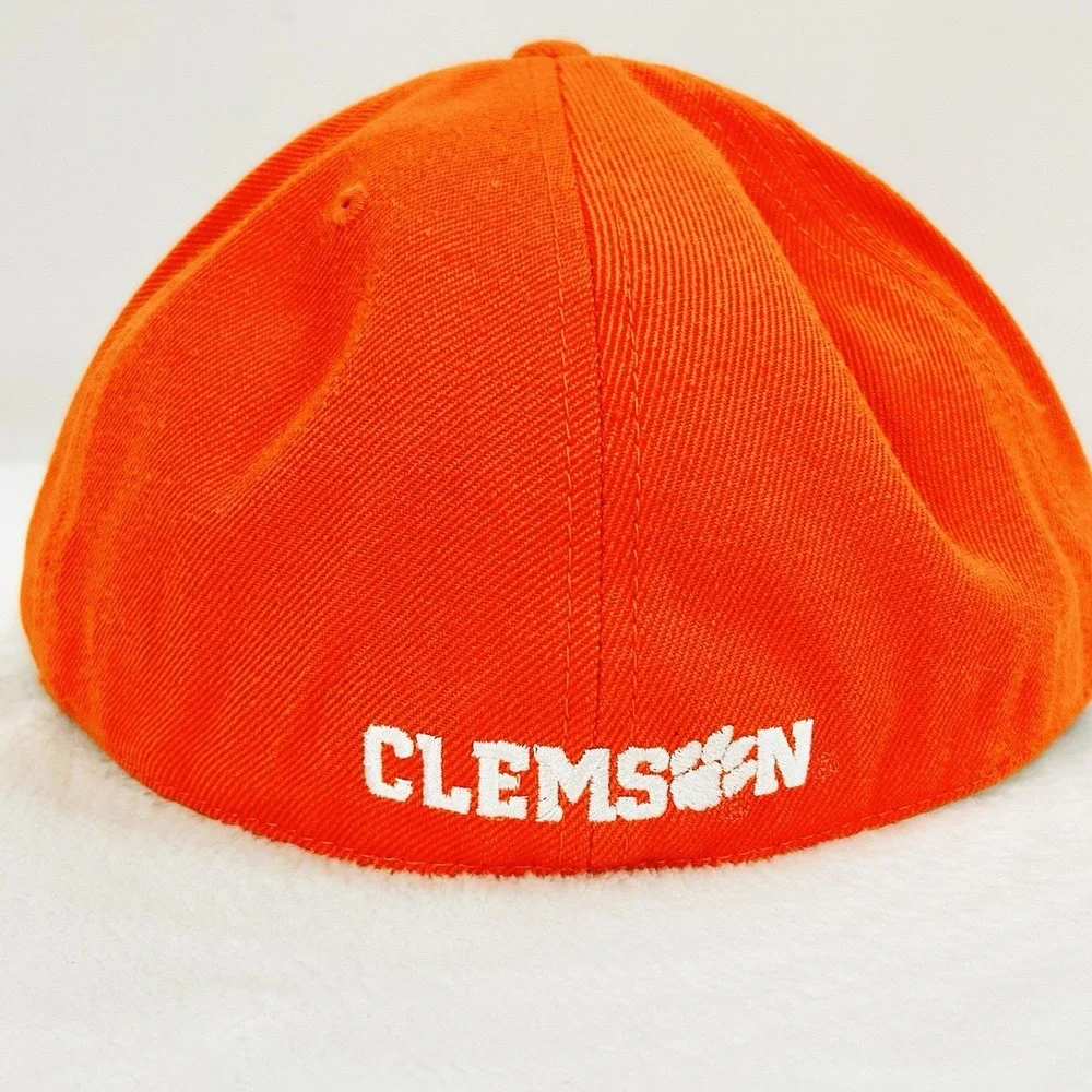 Clemson Tigers Top of the World Wool Fitted Hat Cap 7 5/8 Orange NCAA College